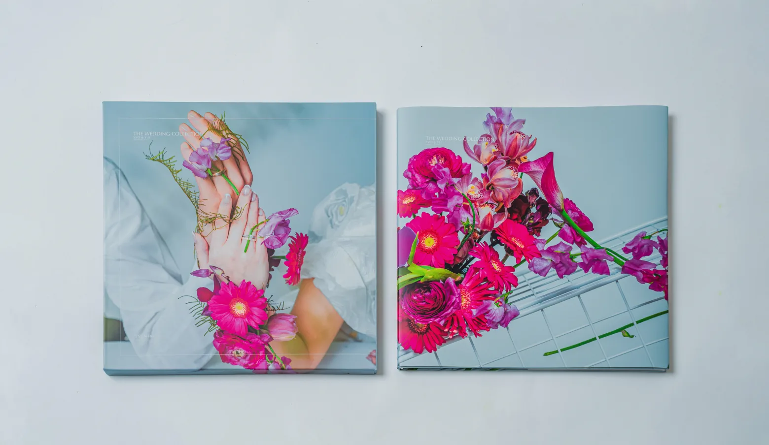 花々で彩られた Fine Art Album（ウェディング／40P）の2冊
