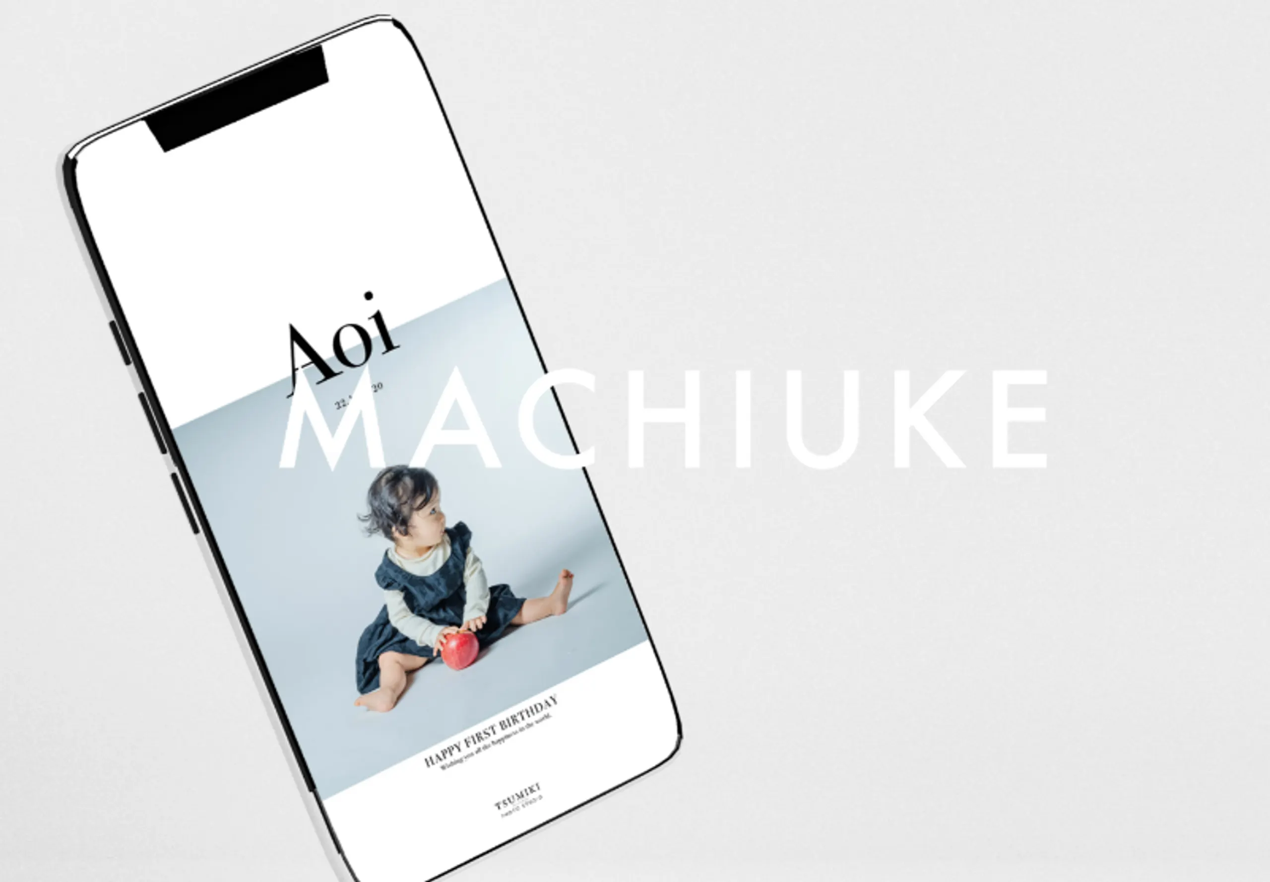 スマートフォンに表示したオリジナル待受の Mobile Art